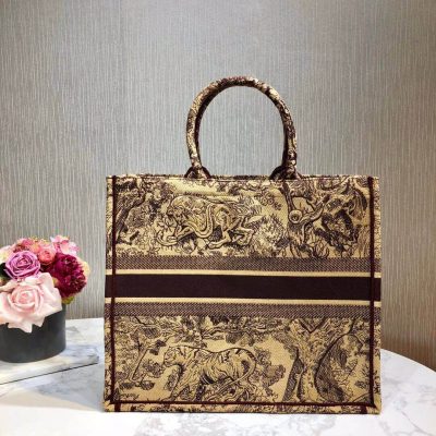 Alternative view of Wholesale Luxury Christian Dior Book Tote Black Toile De Jouy Bag M1286