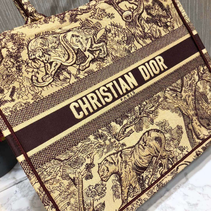 Wholesale Luxury Christian Dior Book Tote Black Toile De Jouy Bag M1286 - Image 3