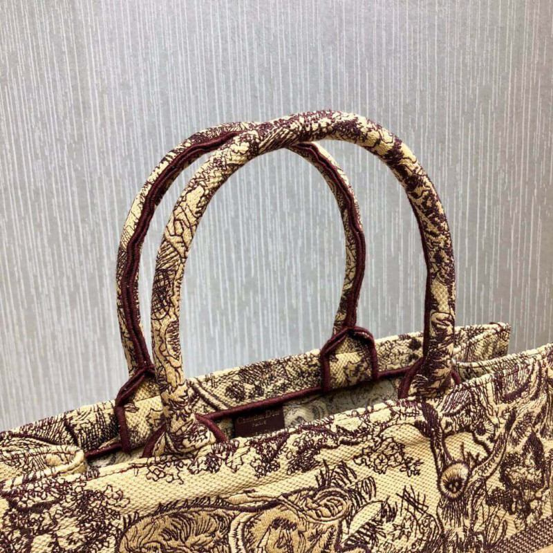 Wholesale Luxury Christian Dior Book Tote Black Toile De Jouy Bag M1286 - Image 4