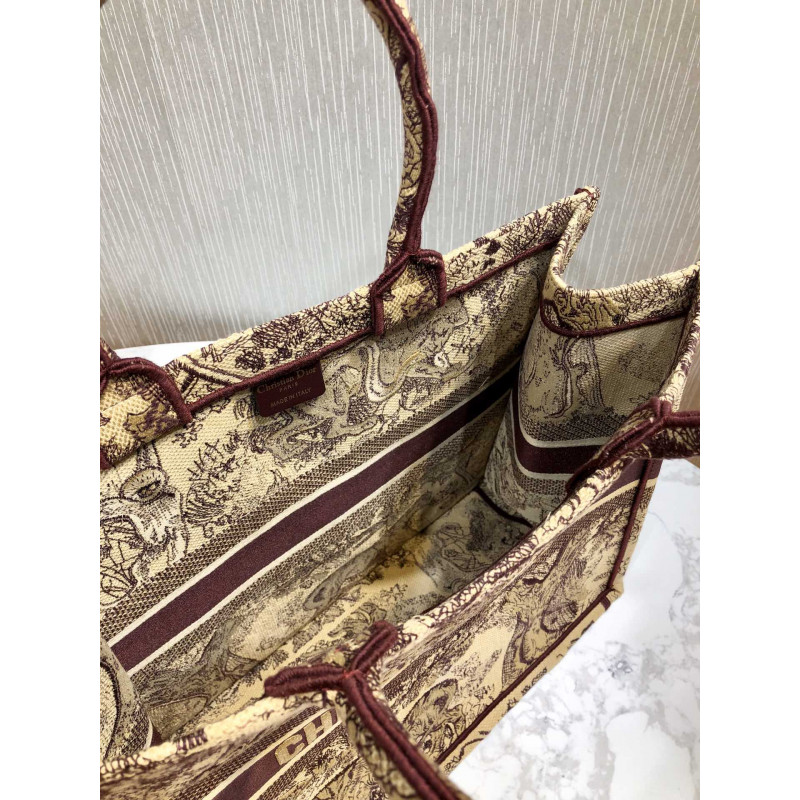 Wholesale Luxury Christian Dior Book Tote Black Toile De Jouy Bag M1286 - Image 8