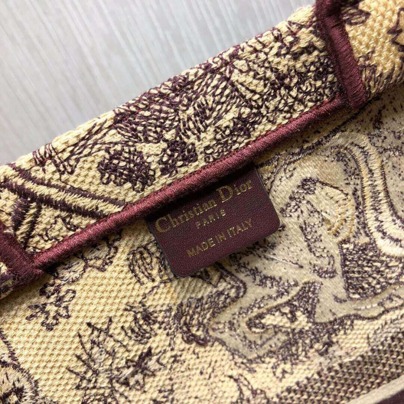 Wholesale Luxury Christian Dior Book Tote Black Toile De Jouy Bag M1286 - Image 9