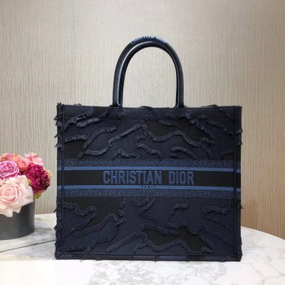 Alternative view of Wholesale Luxury Christian Dior Book Tote Blue Camouflage Embroidery M1286