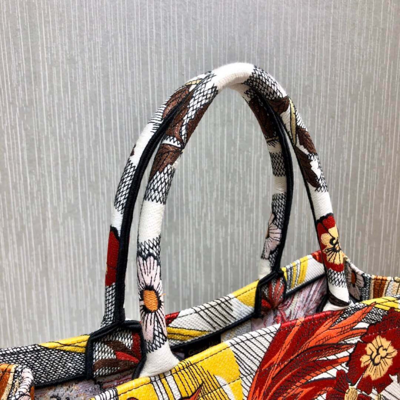 Wholesale Luxury Christian Dior Book Tote Multicolor Phoenix Embroidery M1286 - Image 5