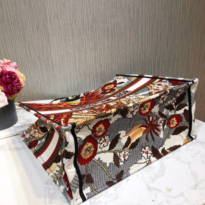Wholesale Luxury Christian Dior Book Tote Multicolor Phoenix Embroidery M1286 - Image 7