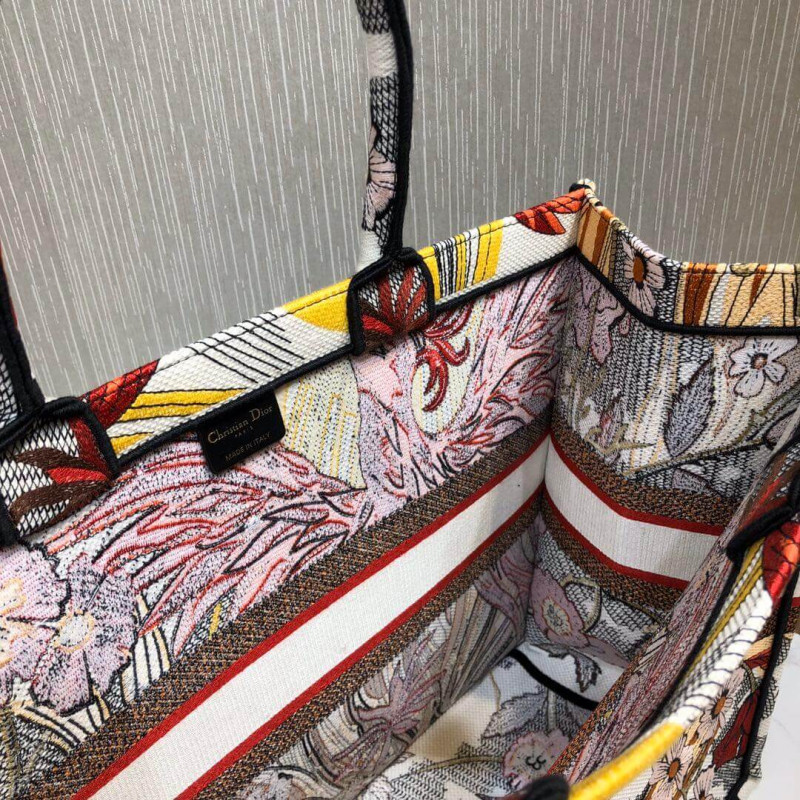 Wholesale Luxury Christian Dior Book Tote Multicolor Phoenix Embroidery M1286 - Image 8