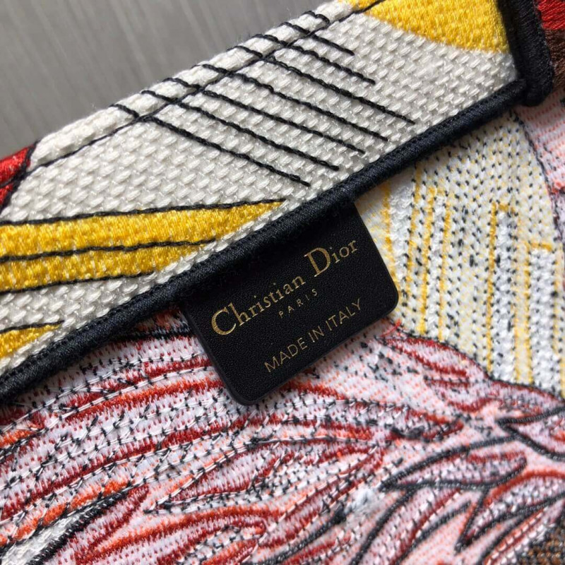 Wholesale Luxury Christian Dior Book Tote Multicolor Phoenix Embroidery M1286 - Image 9