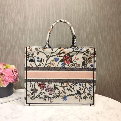 Alternative view of Wholesale Luxury Christian Dior Book Tote Multicolor Rosa Mutabilis Embroidery M1286
