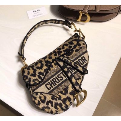 Alternative view of Wholesale Luxury Christian Dior Borsa Saddle Ricamo Mizza Beige Multicolore M0446
