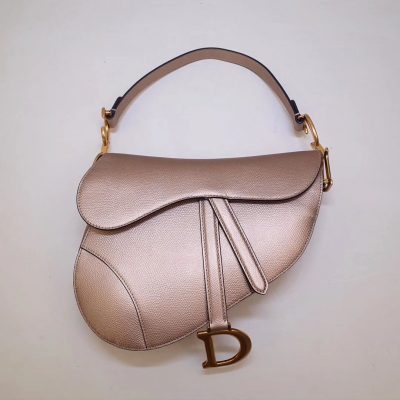 Alternative view of Wholesale Luxury Christian Dior Grained Calfskin Saddle Bag M0446