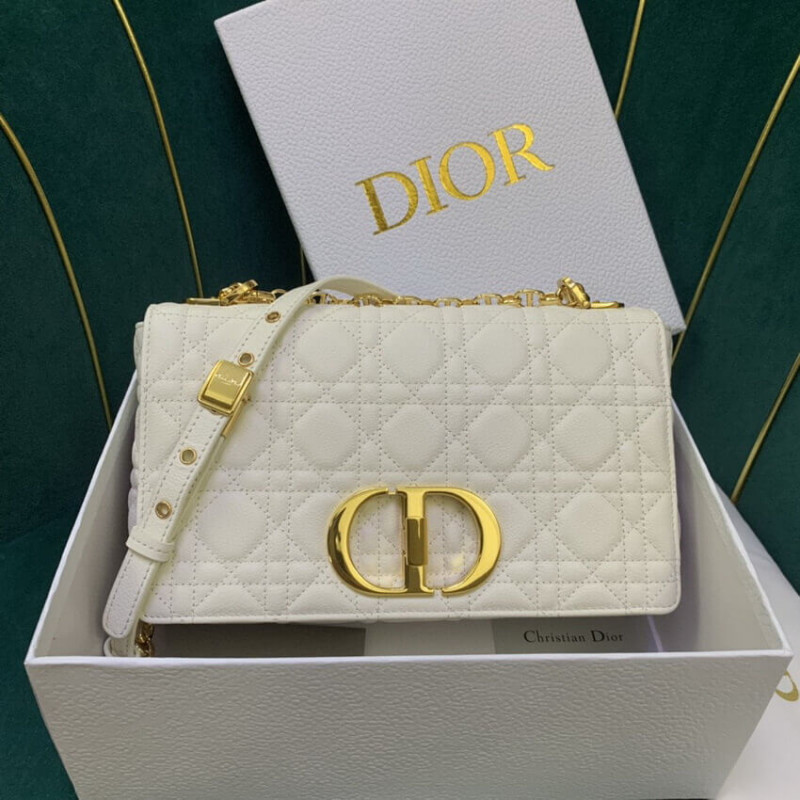 Wholesale Luxury Christian Dior Medium Caro Bag Warm Taupe Supple Cannage Calfskin M9242 - Image 4