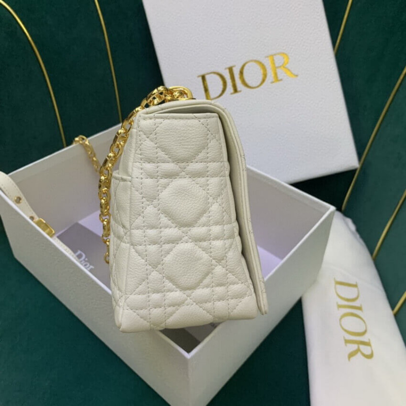 Wholesale Luxury Christian Dior Medium Caro Bag Warm Taupe Supple Cannage Calfskin M9242 - Image 6