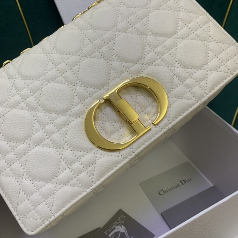 Wholesale Luxury Christian Dior Medium Caro Bag Warm Taupe Supple Cannage Calfskin M9242 - Image 8