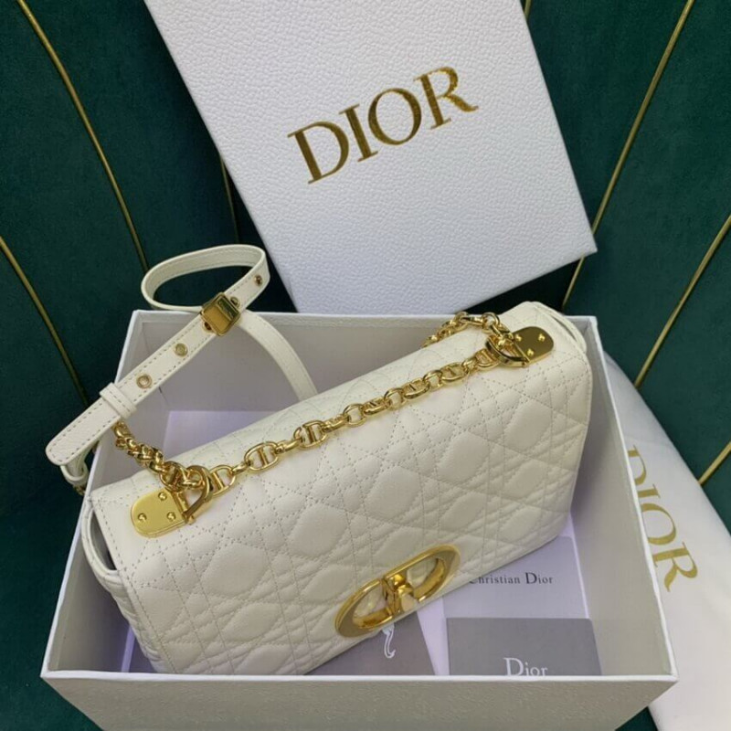 Wholesale Luxury Christian Dior Medium Caro Bag Warm Taupe Supple Cannage Calfskin M9242 - Image 9