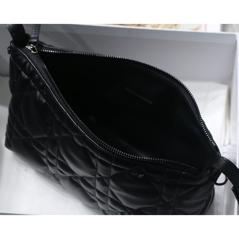 Wholesale Luxury Christian Dior Medium Diortravel Nomad Pouch In Macrocannage Calfskin S5554 - Image 11