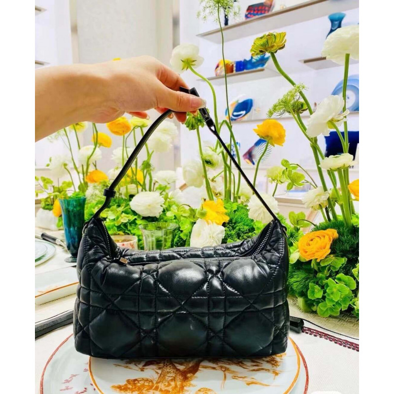 Wholesale Luxury Christian Dior Medium Diortravel Nomad Pouch In Macrocannage Calfskin S5554 - Image 4