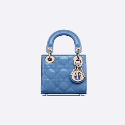 Wholesale Luxury Christian Dior Micro Lady Dior Bag In Patent Cannage Calfskin S0856