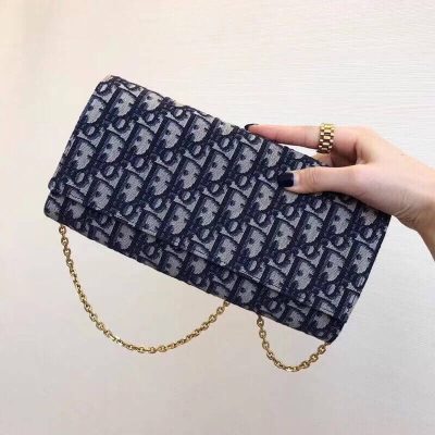 Alternative view of Wholesale Luxury Christian Dior Oblique Clutch With Chain Bag S5401