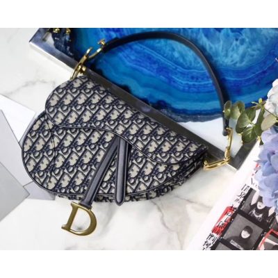 Alternative view of Wholesale Luxury Christian Dior Oblique Saddle Bag M0446