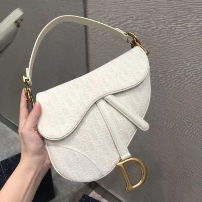 Wholesale Luxury Christian Dior Saddle Bag Ecru Ultramatte Calfskin M0446