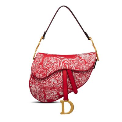 Wholesale Luxury Christian Dior Saddle Bag Toile De Jouy Reverse Jacquard M0446