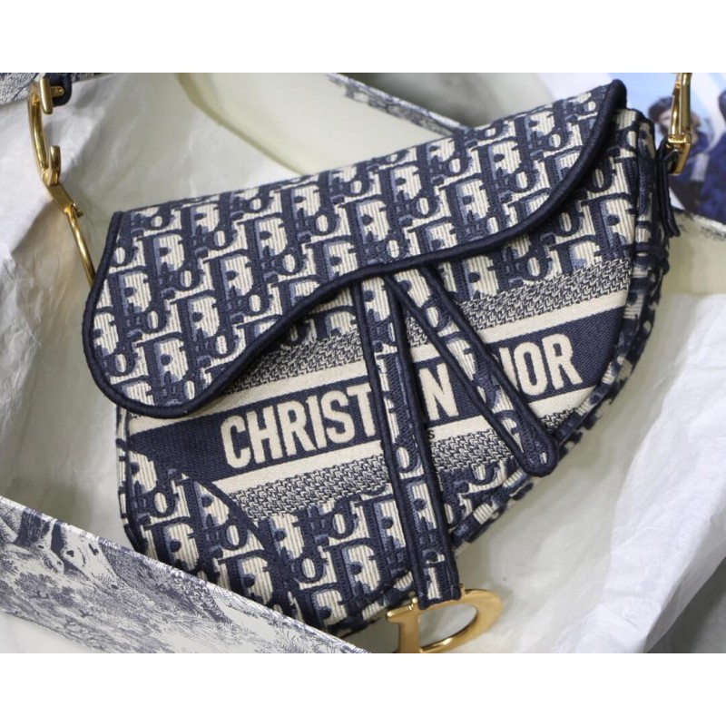 Wholesale Luxury Christian Dior Saddle Denim Canvas Bag M0446 - Image 3