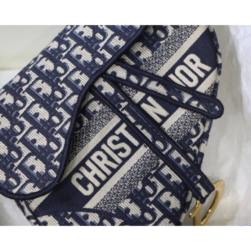 Wholesale Luxury Christian Dior Saddle Denim Canvas Bag M0446 - Image 4