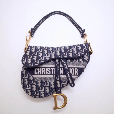 Wholesale Luxury Christian Dior Saddle Denim Canvas Bag M0446