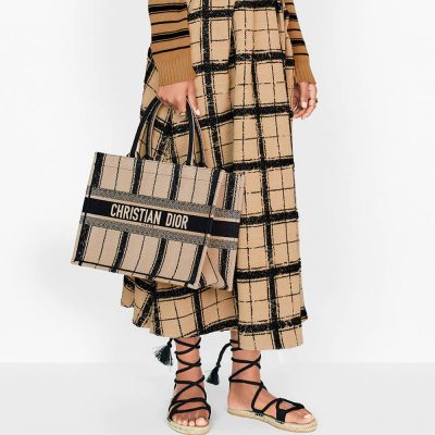Alternative view of Wholesale Luxury Christian Dior Small Bayadere Embroidered Dior Book Tote M1296