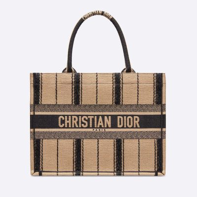 Wholesale Luxury Christian Dior Small Bayadere Embroidered Dior Book Tote M1296