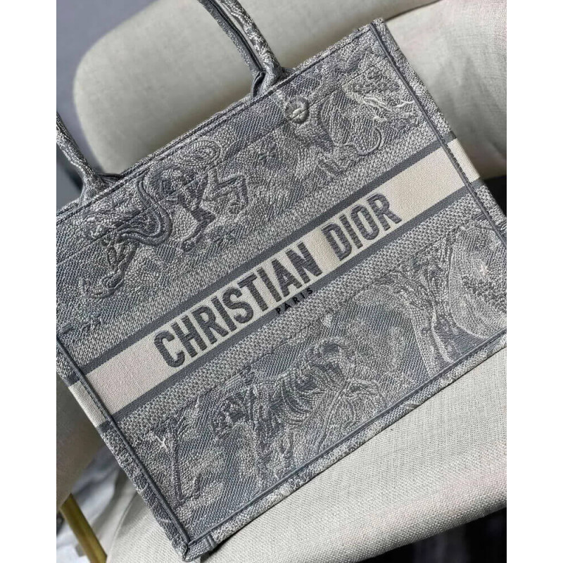 Wholesale Luxury Christian Dior Small Book Tote Toile De Jouy Bag M1296 - Image 2