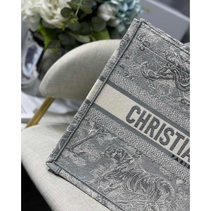 Wholesale Luxury Christian Dior Small Book Tote Toile De Jouy Bag M1296 - Image 4