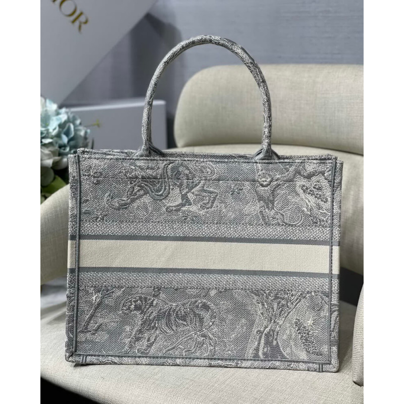 Wholesale Luxury Christian Dior Small Book Tote Toile De Jouy Bag M1296 - Image 6