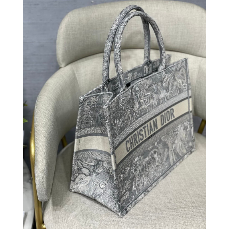 Wholesale Luxury Christian Dior Small Book Tote Toile De Jouy Bag M1296 - Image 7