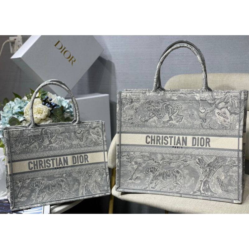 Wholesale Luxury Christian Dior Small Book Tote Toile De Jouy Bag M1296 - Image 10