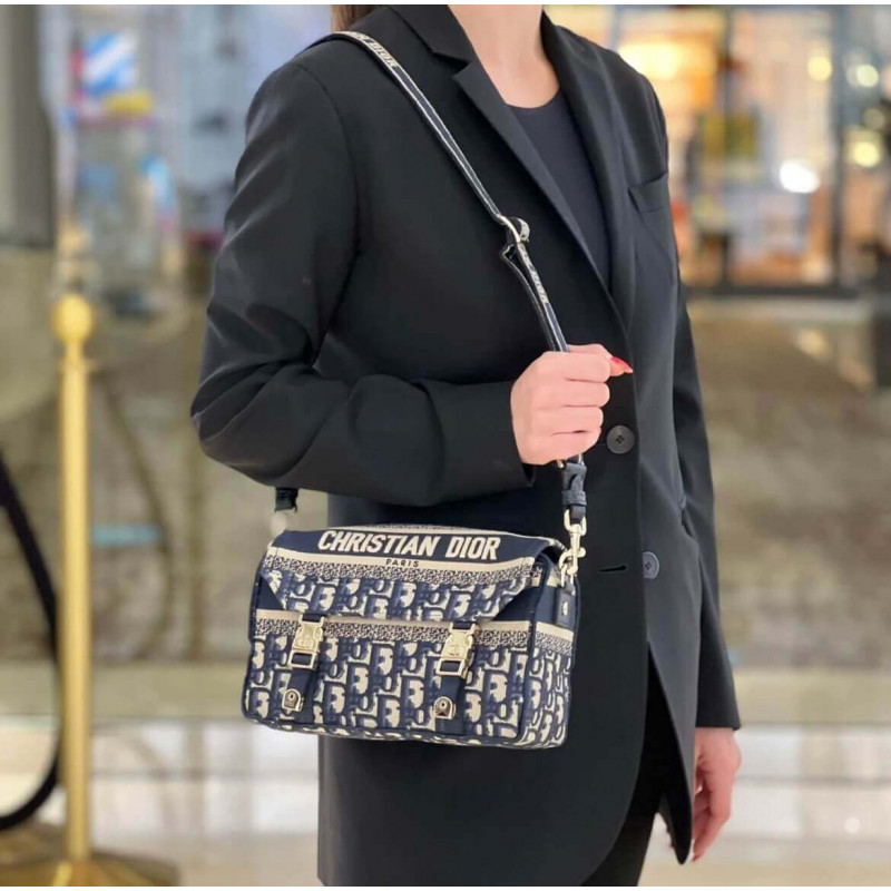 Wholesale Luxury Christian Dior Small Diorcamp Bag In Oblique Embroidery M1241 - Image 2