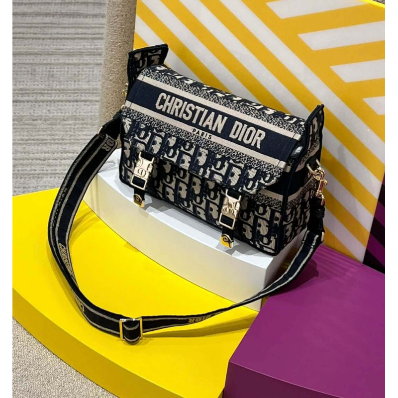 Wholesale Luxury Christian Dior Small Diorcamp Bag In Oblique Embroidery M1241 - Image 3