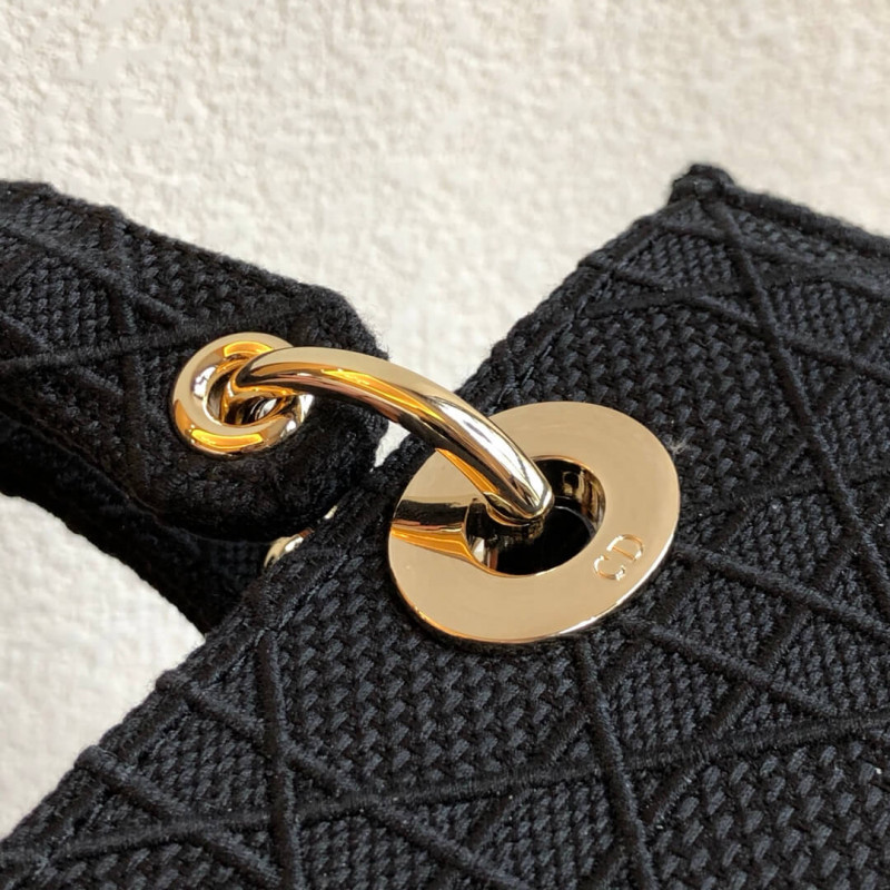 Wholesale Luxury Christian Dior Textile Fabric Medium Lady Dior Bag L4455 - Image 11