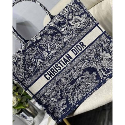 Alternative view of Wholesale Luxury Dior Book Tote Blue Toile De Jouy Reverse Embroidery M1286
