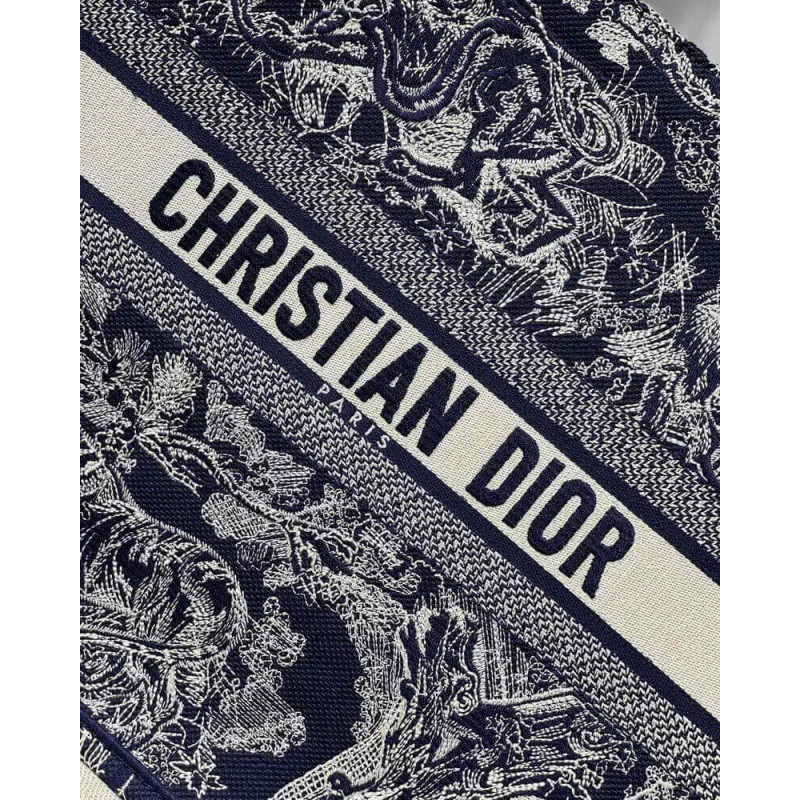 Wholesale Luxury Dior Book Tote Blue Toile De Jouy Reverse Embroidery M1286 - Image 3