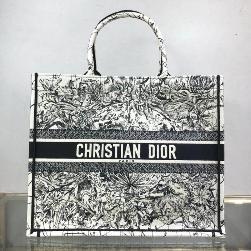 Wholesale Luxury Dior Book Tote In Latte Multicolor Zodiac Embroidery M1286 - Image 3