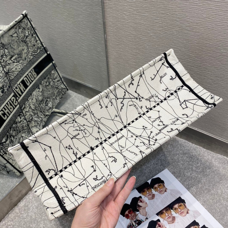 Wholesale Luxury Dior Book Tote Latte Multicolor Dior Zodiac Embroidery M1286 - Image 10