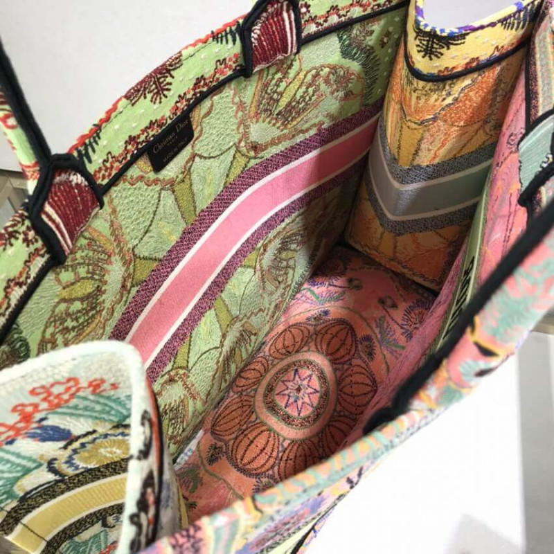 Wholesale Luxury Dior Book Tote Multicolor In Lights Embroidery M1286 - Image 11