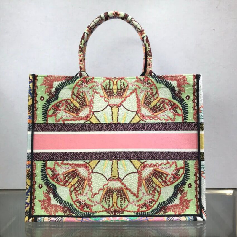 Wholesale Luxury Dior Book Tote Multicolor In Lights Embroidery M1286 - Image 4