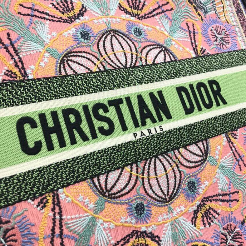 Wholesale Luxury Dior Book Tote Multicolor In Lights Embroidery M1286 - Image 7