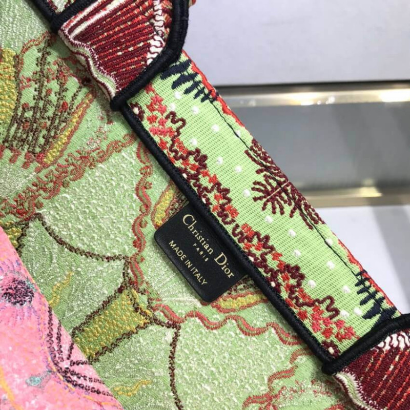 Wholesale Luxury Dior Book Tote Multicolor In Lights Embroidery M1286 - Image 10