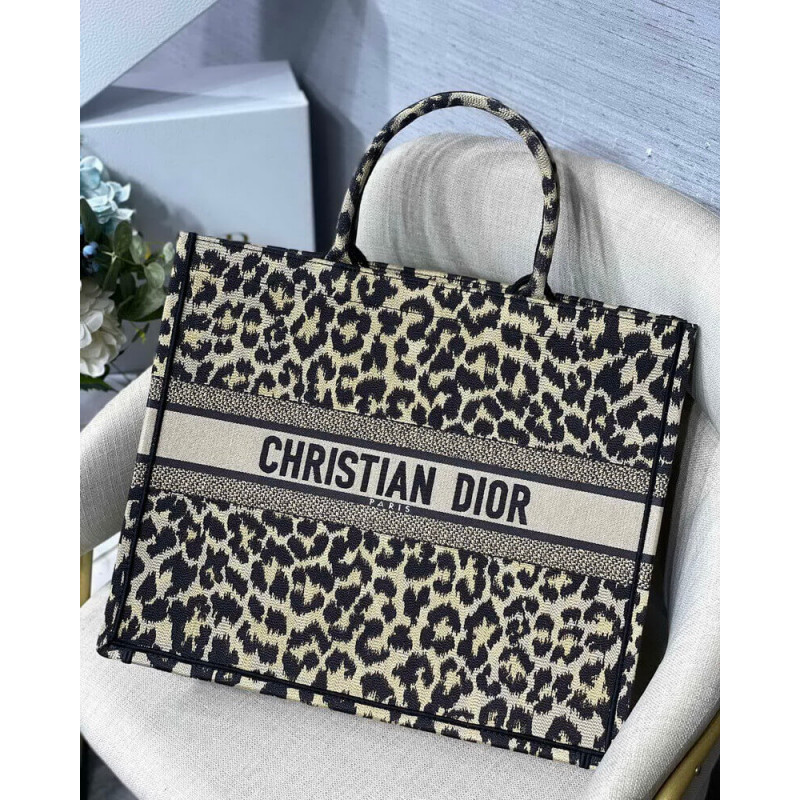 Wholesale Luxury Dior Book Tote Ricamo Mizza Beige Multicolore M1286 - Image 4