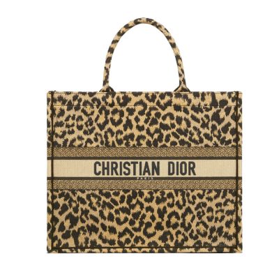 Wholesale Luxury Dior Book Tote Ricamo Mizza Beige Multicolore M1286