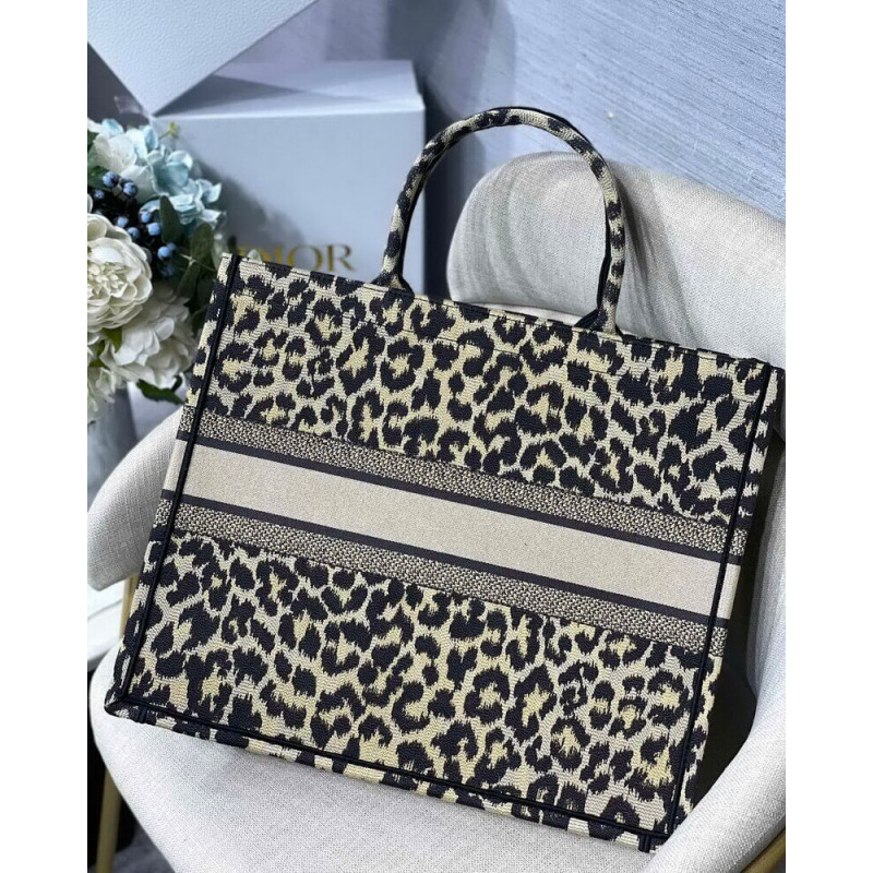 Wholesale Luxury Dior Book Tote Ricamo Mizza Beige Multicolore M1286 - Image 8