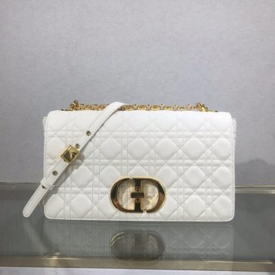 Alternative view of Wholesale Luxury Dior Large Caro Bag Black Supple Cannage Calfskin M9243