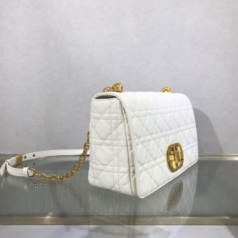 Wholesale Luxury Dior Large Caro Bag Black Supple Cannage Calfskin M9243 - Image 5